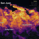 The night lights of San Juan, Puerto Rico before Hurricane Maria.